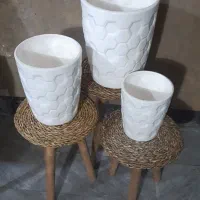 گلدان سرامیکی ست ۳تایی