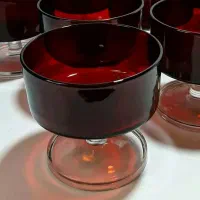 گیلاس جام حک فرانسه کاملا نو|ظروف سرو و پذیرایی|رشت, گلسار|دیوار