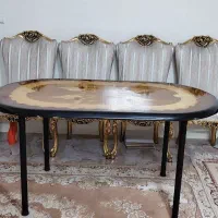 4 صندلی و یک میز نو