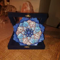 بشقاب مینا کاری