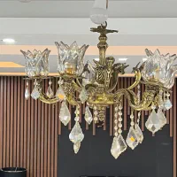لوستر آینه کنسول شمعدان ساعت دیوارکوب برنز|لوستر و چراغ آویز|کرج, گوهردشت|دیوار