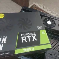 کارت گرافیک 3060 ti همراه با کارتون در حد