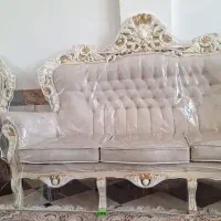 مبل ۷نفره سلطنتی جنس چوب در حد نو