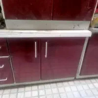 کابینت فلزی ۹ متر    سینک دو لگنه. هود. متری ۲تومن|آب‌چکان و نظم‌دهنده ظروف|کرج, خرمدشت|دیوار