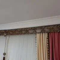 کنار پرده ها با کتیبه با هم وچوب پرده ی کنار ها