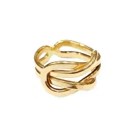 انگشتر طلا 18 عیار گره ای سایز 54