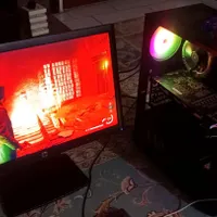 کیس گیمینگ i5 10400f،گرافیک GTX 1080،مانیتور 1080