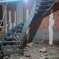 پله گرد فلزی ورقی