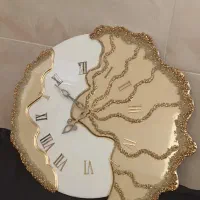 ساعت دیواری لوکس رزینی دست‌ساز و ترند|ساعت دیواری و تزئینی|قم, نیروگاه|دیوار