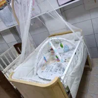 تخت کودک تا سه سال گهواره‌ای|تخت و صندلی بچه|سنندج, |دیوار