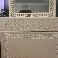 کنسول و آینه سفید سالم