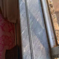 مزایده زنجیر استیل ۵۵ سانت نقره ای