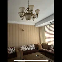 لوستر برنزی ۶شاخه + با ۴ عدد تک دیواری|لوستر و چراغ آویز|تهران, سعادت‌آباد|دیوار