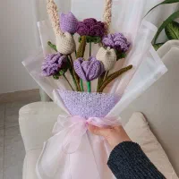 سفارش انواع دسته گل بافتنی