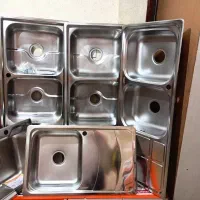 سینک ظرفشویی نگین الماس / ورق ضخیم با اتصالات