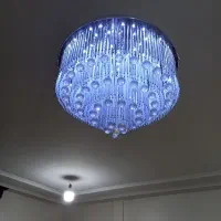 دو عدد لوستر کریستال مدرن