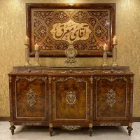 کنسول میز تلویزیون مازول معرق چوبی اقساطی