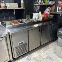 تاپینگ پیتزا یخچال صنعتی میزکار
