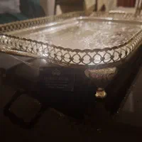 سینی مستطیل دودسته پایه دارکویین انگلیسی|صنایع دستی و سایر لوازم تزئینی|مشهد, کلاهدوز|دیوار