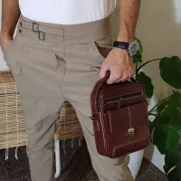 کیف رو دوشی چرم گاوی