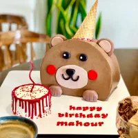 آموزش کیک خامه ای