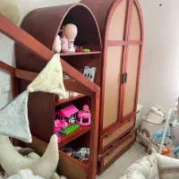 سرویس خواب کلبه ای حصیری|تخت و صندلی بچه|کرمانشاه, |دیوار