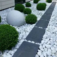 فروش پودرسنگ سفید دانه  قلوه سنگ رودخانه