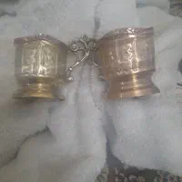 فنجان ترکیبی از مسو برنج ودیوار کوب|کلکسیون اشیاء عتیقه|نیشابور, ۲۲ بهمن|دیوار