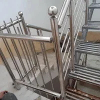 نصب نرده استیل راه پله وتراس|خدمات پیشه و مهارت|میانه, |دیوار