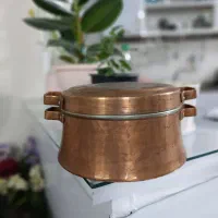 قابله مسی دیگ مسی ، کفگیر مسی عتیقه