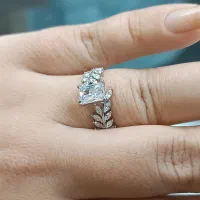 انگشتر گندمی نقره /اقساط ۳ماهه / روز زن