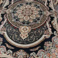 جفت فرش 9 متری سرمه ای دستباف گونه