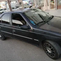 پژو ۸۳مشکی متالیک بدون رنگ بدون ضربه