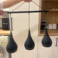 لوستر فلزی ۳ شعله مدل شیپوری