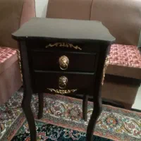 میز تلفن چوبی