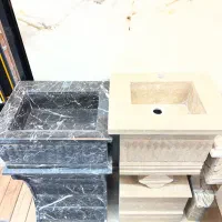 روشویی تمام سنگی ۴۰ در ۵۰ با قاب آینه|لوازم سرویس بهداشتی|رشت, رودباری|دیوار