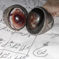 انگشتر و مهره های گبری مصور اصلی فعال زنده