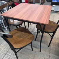 میز صندلی لهستانی فلزی و باغی و کافه|میز و صندلی غذاخوری|سنگر, |دیوار