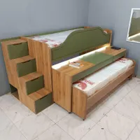 تخت دوطبقه کشویی فوق کاربردی مدل D-020N|تخت و سرویس خواب|رشت, جانبازان|دیوار