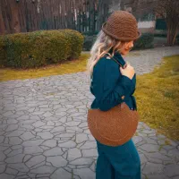 ست کیف و کلاه رافیا