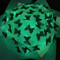 دسته گل پروانه چراغدار|صنایع دستی و سایر لوازم تزئینی|یزد, |دیوار