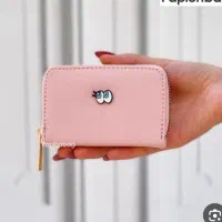 کیف کارت صورتی