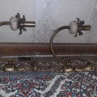 چهار تا لوستر برنجی دوتاش دیواری دوتاش ۸شعله|لوستر و چراغ آویز|کرج, برغان|دیوار