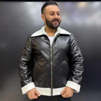 کاپشن  چرم بوفالو داخل خز ترک