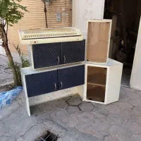 کابینت آشپزخانه آهنی،چوبی ، هود ،سینک،لامپ هالوژن
