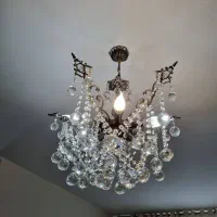 لوستر برنجی نقره ای