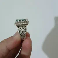 انگشتر رکاب دست ساز فیروز عنکبوتی شماره ۶۲
