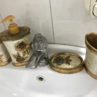 سرویس توالت طلایی صدفی چینی|لوازم سرویس بهداشتی|تهران, سبلان (لشگر)|دیوار