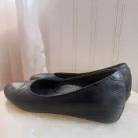 کفش طبی چرم مشکی ecco clarks با جعبه سایز ۳۹ ۴۰