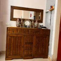 آینه با کنسول چوبی